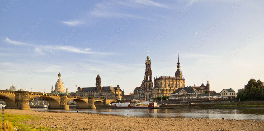 Dresden altstadt sonnenuntergang