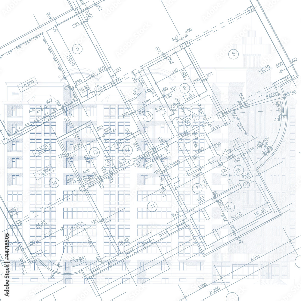 Architectural background. Part of architectural project Architectural background. Part of architectural project