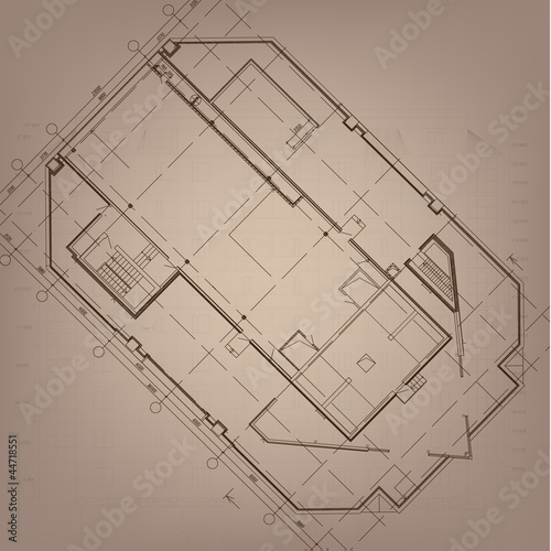 Architectural background. Part of architectural project