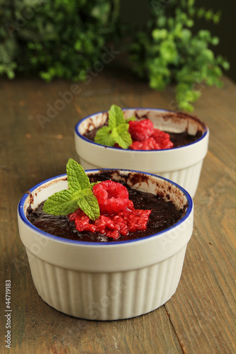 Chocolate pudding photo