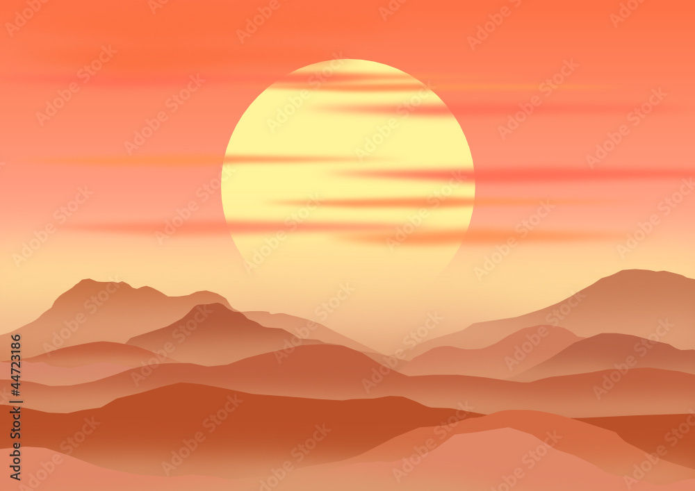sunrise, vector file