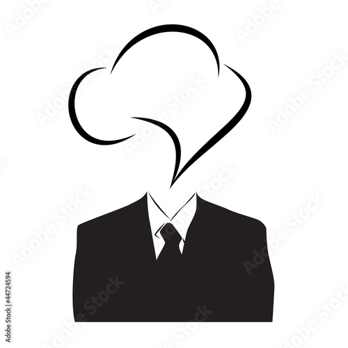 Man who speaks # Vector