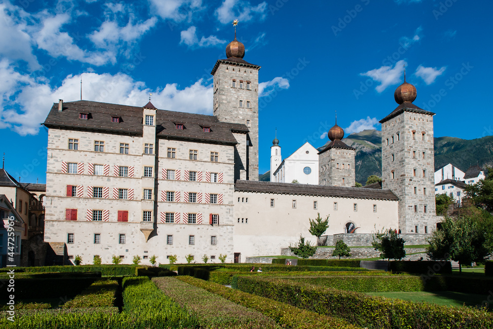 Stock Alper Schloss Brig