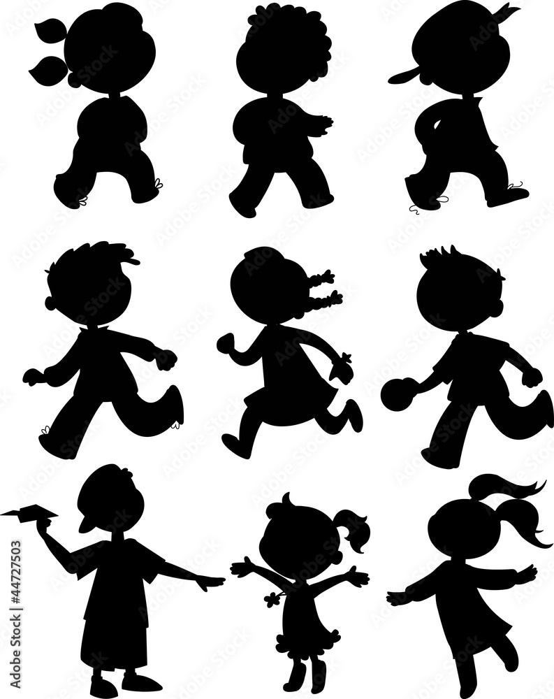 Boy And Girl Silhouette Clip Art