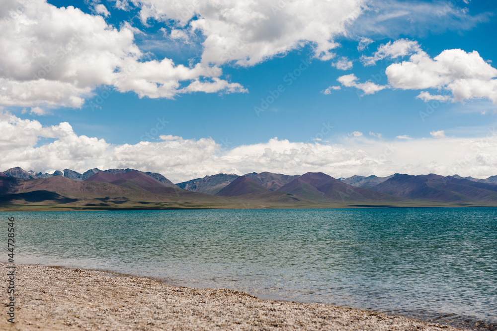 tibet lake in summer