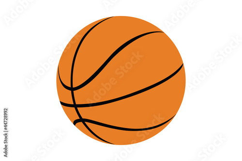 Silhouette of a basketball