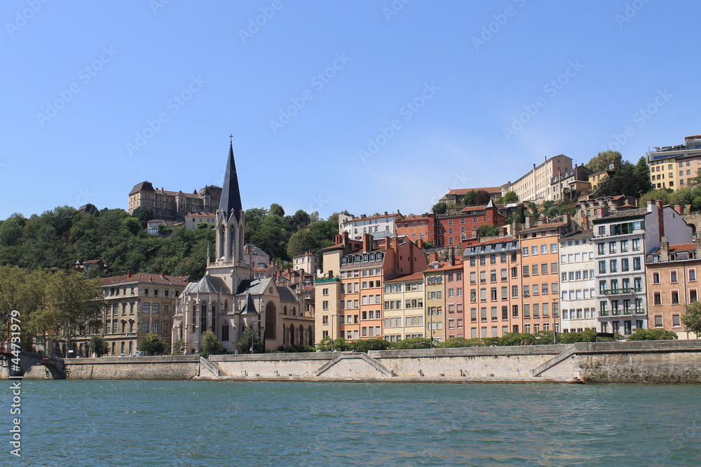 Obraz premium Quartier Saint Georges à Lyon