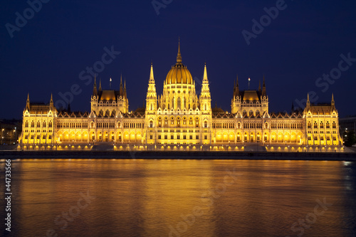 The Budapest Parliament of the night