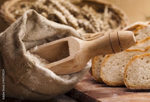 Flour and traditional bread