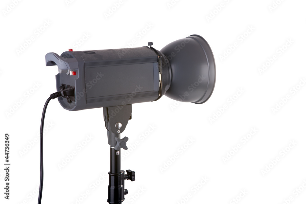 Studio reflector isolated on white Studio reflector isolated on white