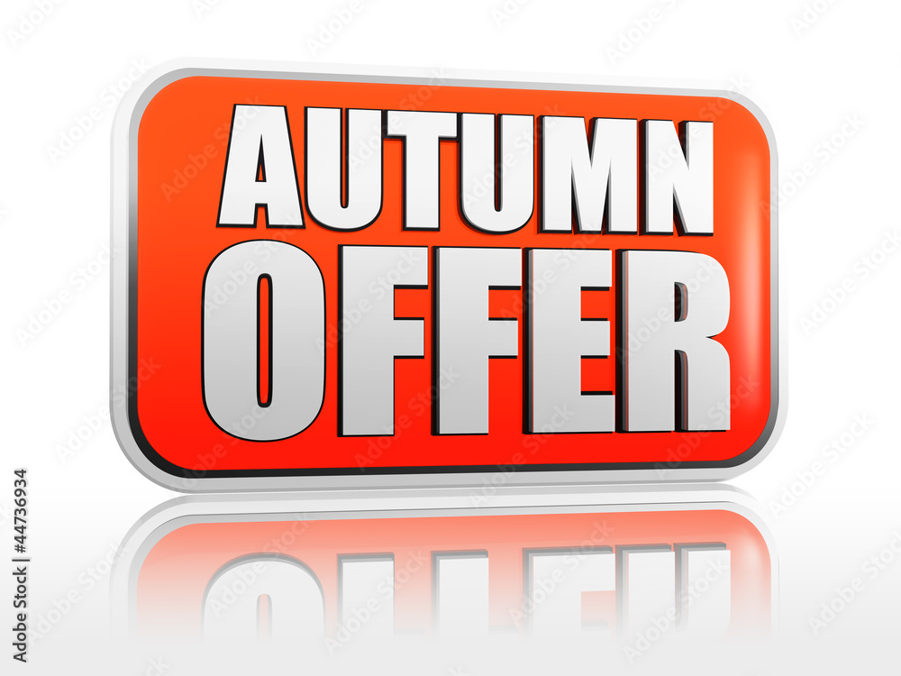 autumn offer banner