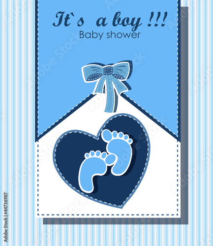 Beautiful card for baby boy