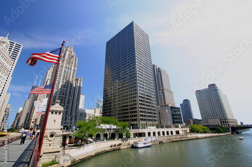Chicago River on a Clear Day