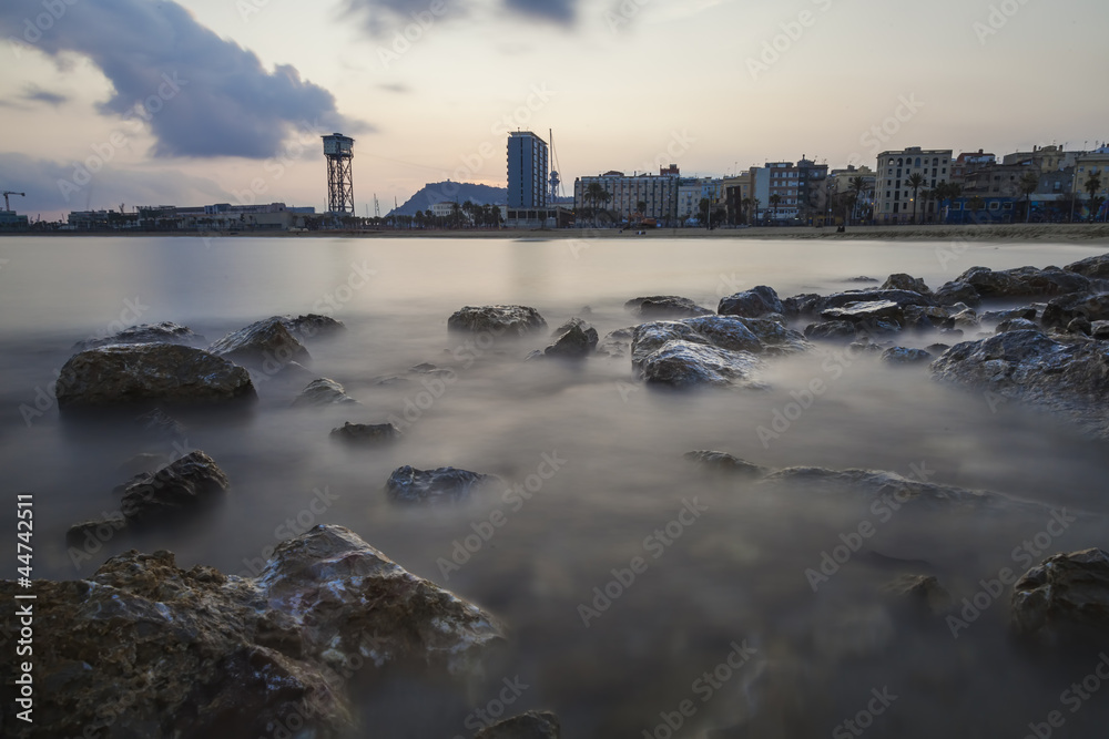 Barceloneta beach in Barcelona Barceloneta beach in Barcelona