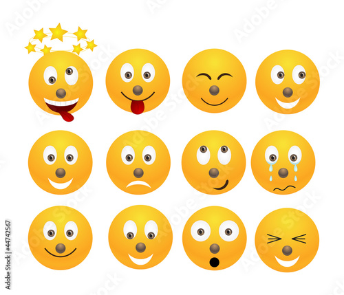 Set of emoticons.