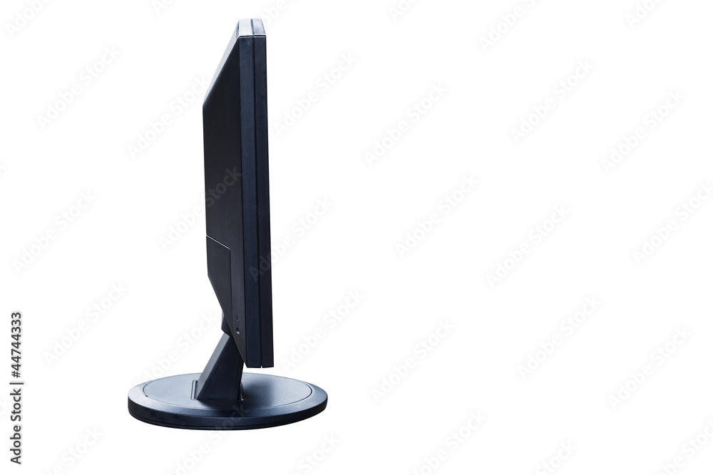 Sideview of Computer LCD flat panel monitor Sideview of Computer LCD flat panel monitor