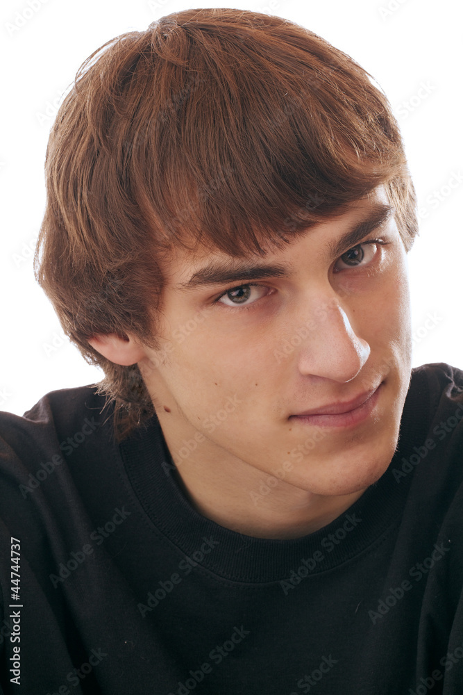 Portrait of handsome smiling teenage young man Portrait of handsome smiling teenage young man