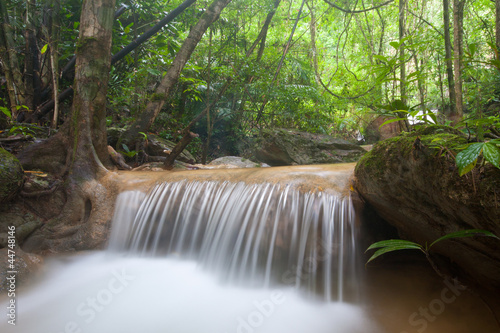 The beautiful Phasawan waterfall at Kanchanaburi , Thailand