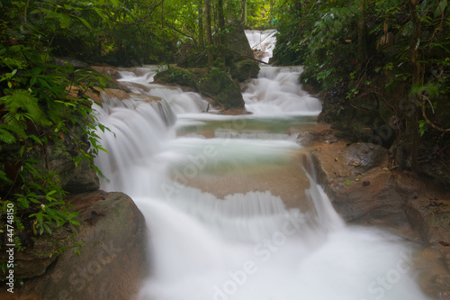 The beautiful Phasawan waterfall at Kanchanaburi   Thailand