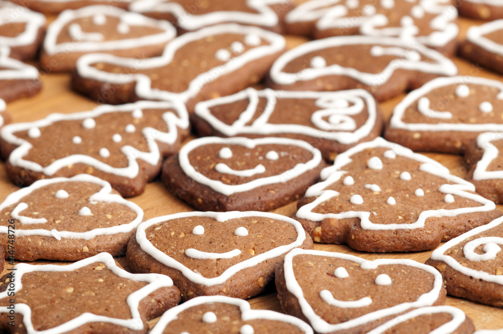 Different Shapes of Gingerbread Cookies Different Shapes of Gingerbread Cookies