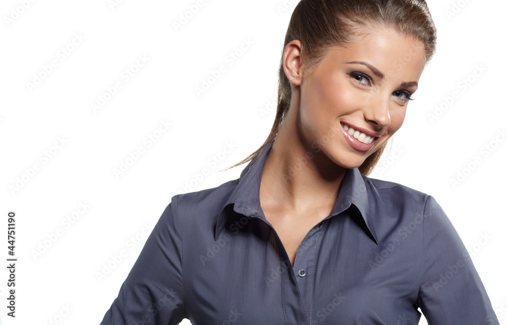 Businesswoman isolated on white background. Businesswoman isolated on white background.