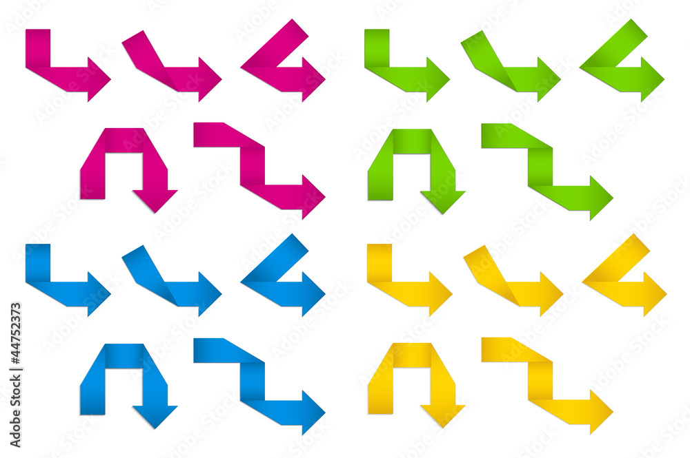 Folded Paper Arrows Folded Paper Arrows