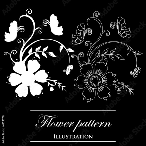 Vector flowers patterns