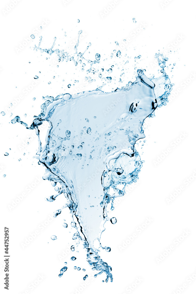 blue water splash isolated on white background blue water splash isolated on white background