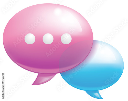 Chat icon (EPS 10,includes transparency and mesh)