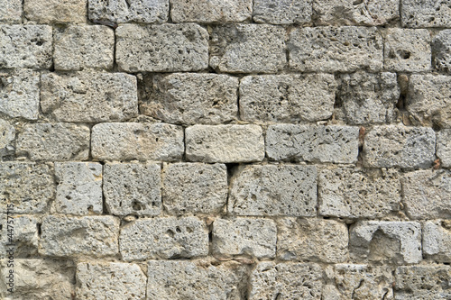 old stone wall detail