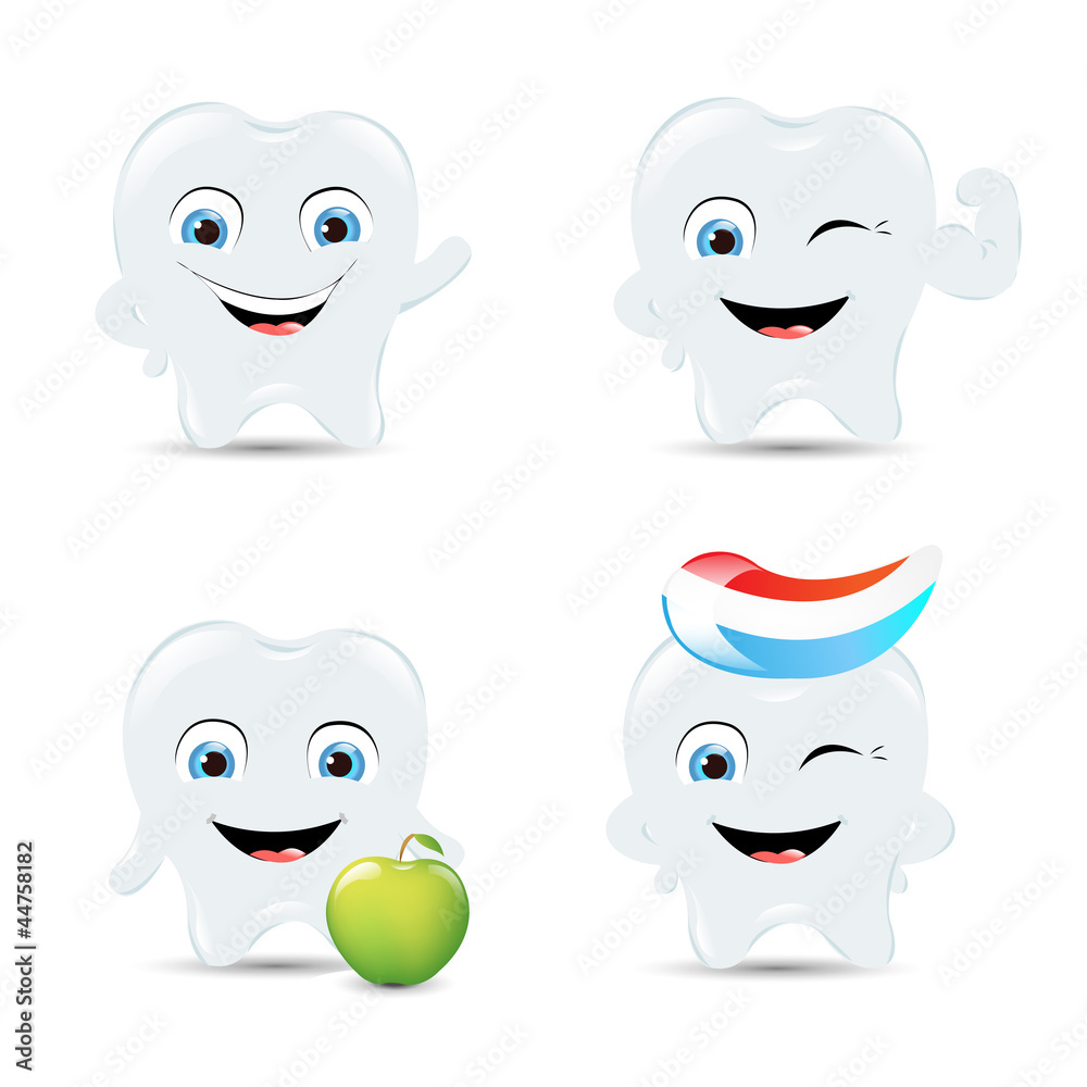 Obraz premium Tooth Icons Set