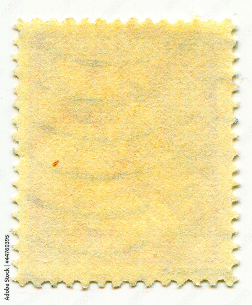 Fototapeta premium The reverse side of a postage stamp.