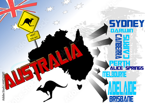 Australien Vektor Illustration 3