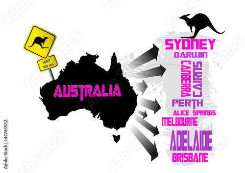 Australien Vektor Illustration