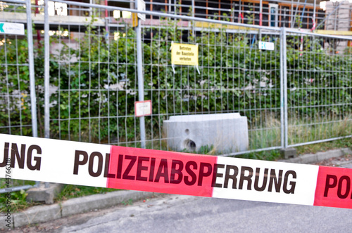 Absperrung Baustelle