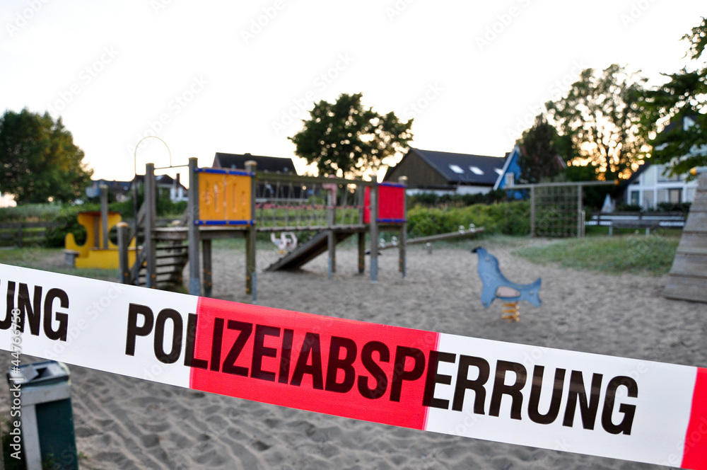 Obraz premium Polizeiabsperrung