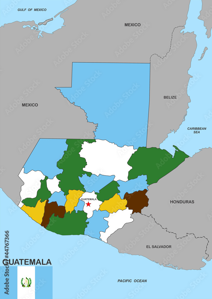 Obraz premium guatemala map