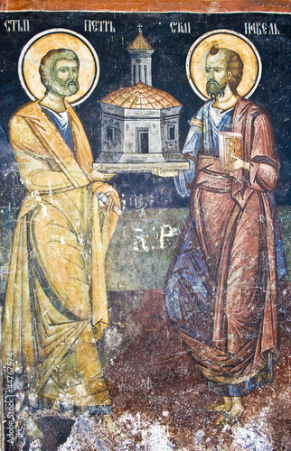 Fotografie Saints in an old painting