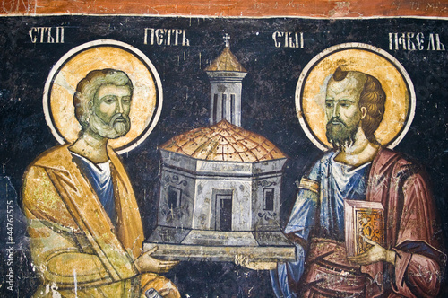 Orthodox church wall painting