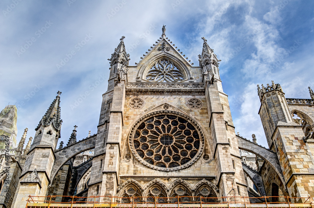 Obraz premium The Cathedral of Leon, Spain