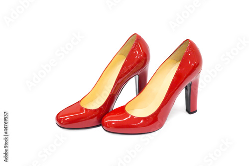 Red female shoes-13