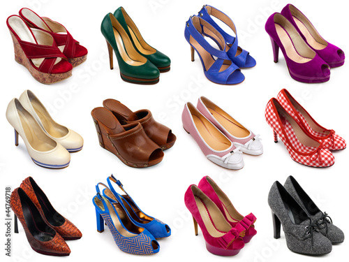 Multicolored female shoes-4