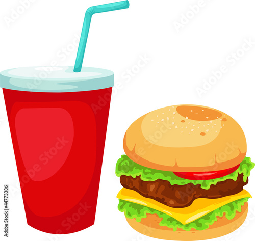 Hamburger set vector illustration