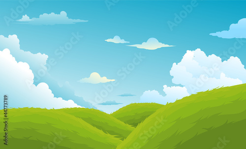 Beautiful mountainous background vector