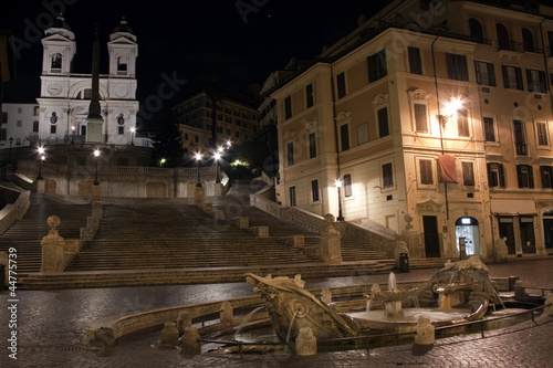 The Spanish steps in Rome, Italy photo