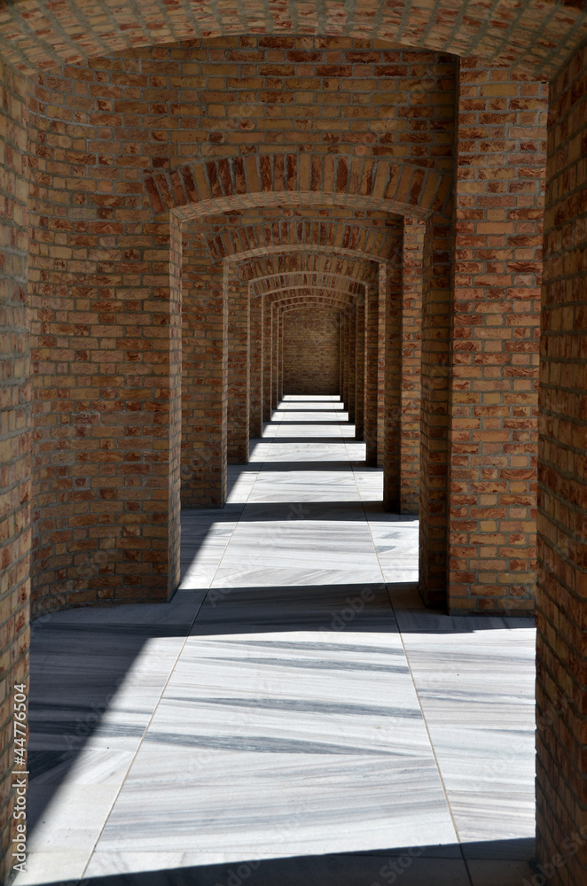 brick corridor
