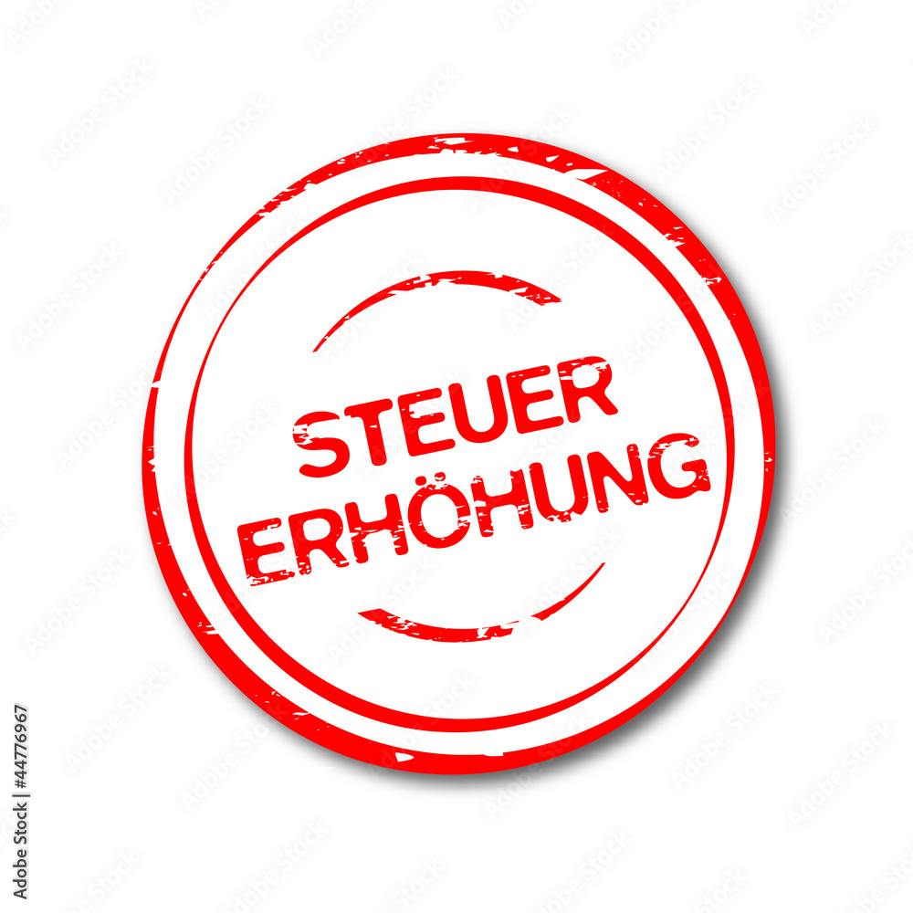 Steuererhöhung StockIllustration Adobe Stock