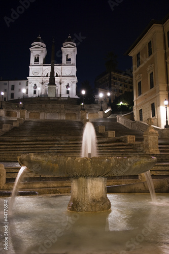 Piazza di Spagna and the Barcaccia fountain photo