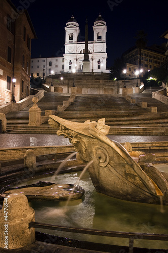 Trinità dei Monti and Piazza di Spagna.