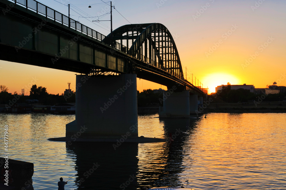 Naklejka premium Suset bridge